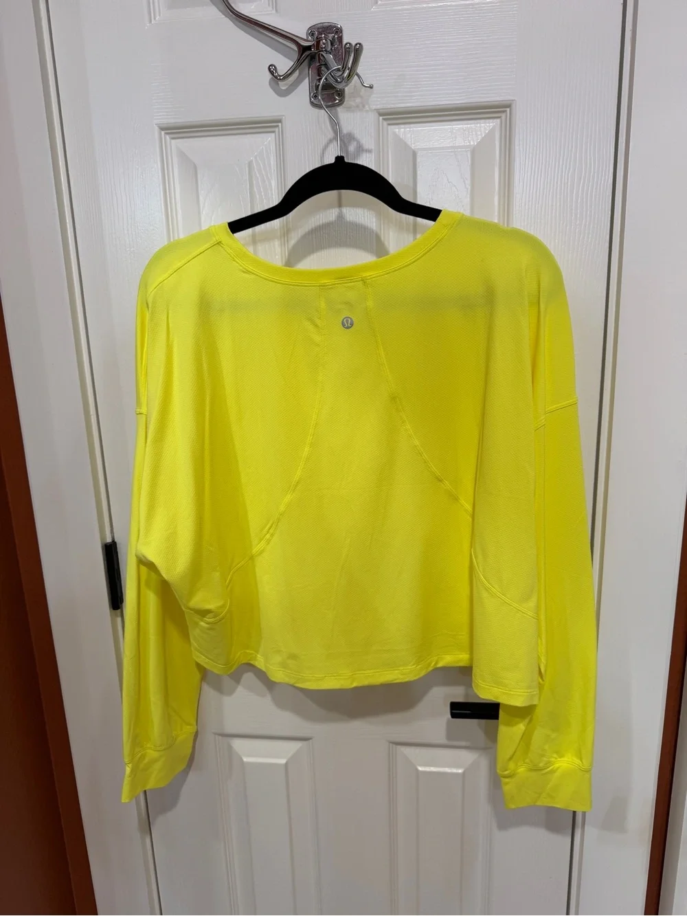 lululemon athletica Neon Yellow Crewneck Long Sleeve Top